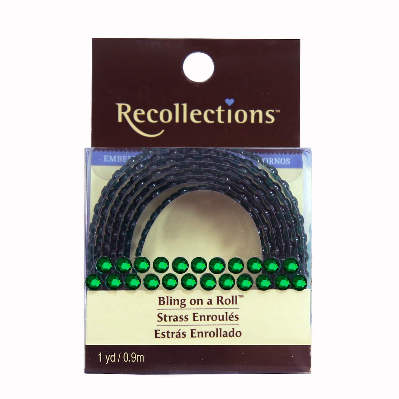 Dark Green Rhinestone Bling on a Roll&#x2122; by Recollections&#x2122;